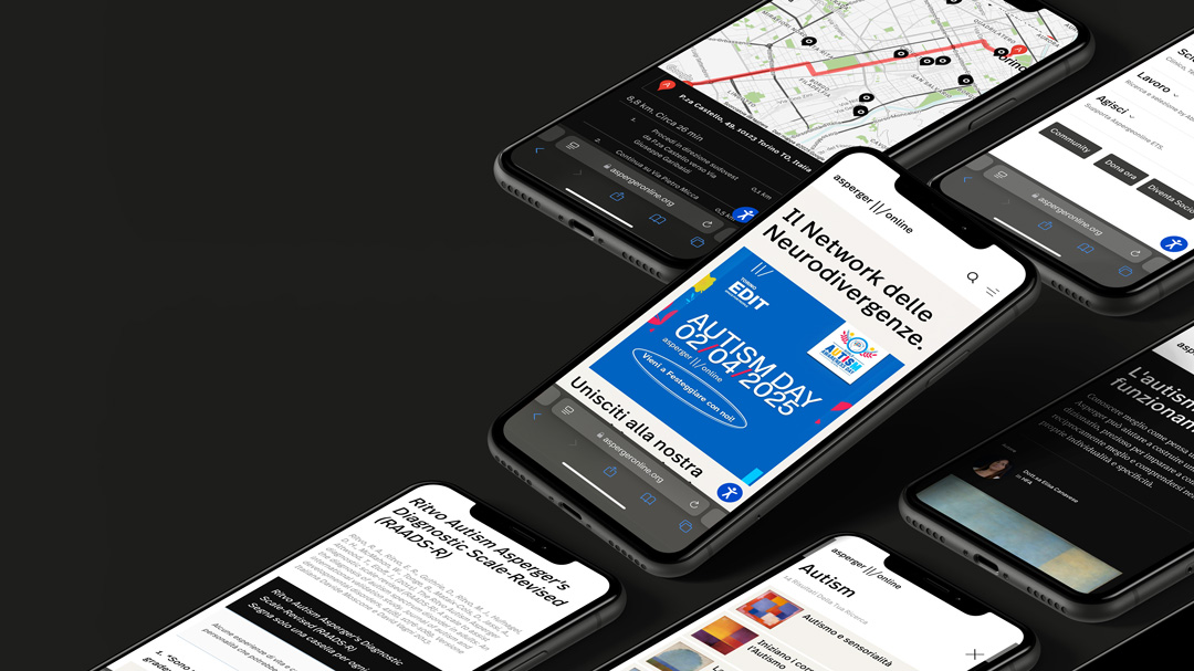 Aspergeronline — tipografia Real Text Pro con contrasto accessibile 14.5:1